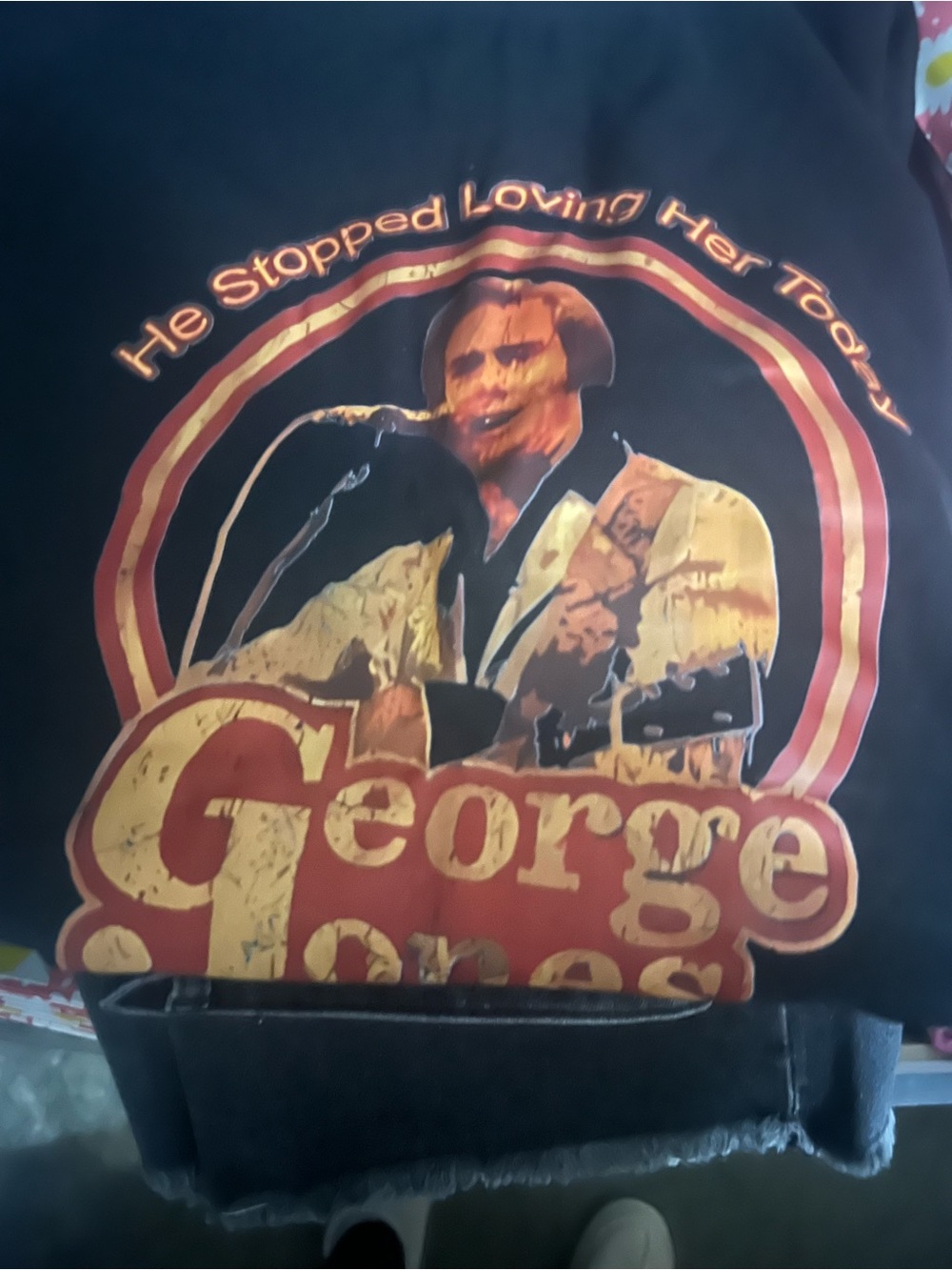 George Concert Graphic Tee - Black and Red Men's Shirt